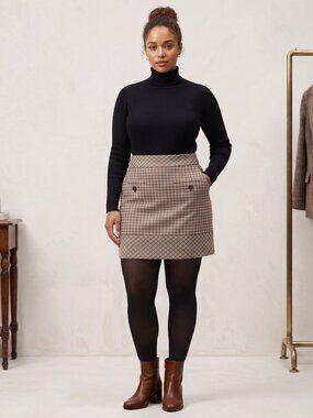 Tommy Hilfiger Classic Plaid Skirt with Pockets - Size 12